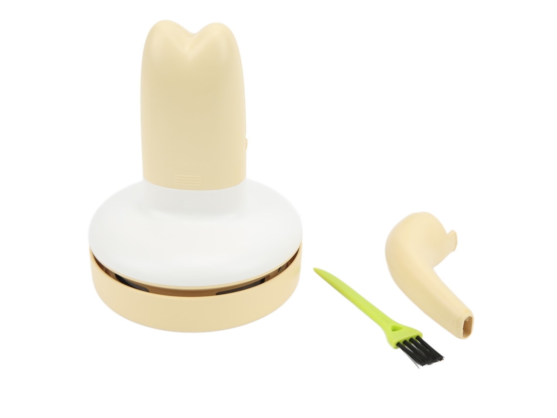 Aspiradora de Escritório Mínima Portátil Aspiradora de Mesa para Escritório Limpador de Poeira e Confete Amarelo