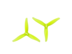 Hélice 3" 3 Pás 1.5mm Amarela Fluorescente 2 Pares Gemfan 3016 para Drone Fpv Hurricane Toothpick Rc MDUG