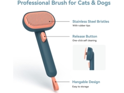 Escovas para Animais com Design de Um Toque ZYBLSSBB