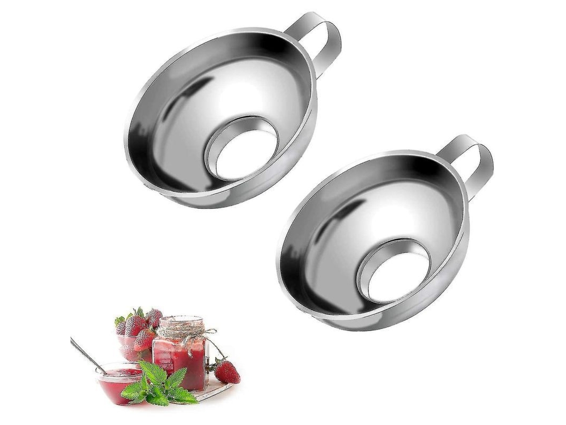 Funis De Aço Inoxidável Para Geleias Com Boca Larga Ideal Para Potes De Alimentos E Recipientes Cozinha Presente