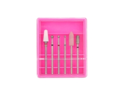 6pcs Brocas De Broca De Unha Em Aço Inoxidável Acessório De Polimento Para Manicure E Pedicure Máquina 07