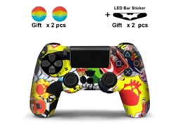Capa Comando Para Ps4, Protetor De Alça De Silicone Antiderrapante Com Tampa De Proteção Para Polegar Cuich