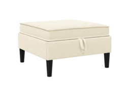 Puff com Armazenamento Creme Veludo SYFAX