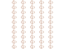 50 Clips de Papel Coloridos no Formato Cogumelo, 30x30mm, para Mesa, Escola, Caderno, Organização de Fotos, Clips