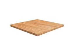 Vidaxl Tampo Mesa Quadrado 60x60x2,5cm Carvalho Tratado Castanho-claro