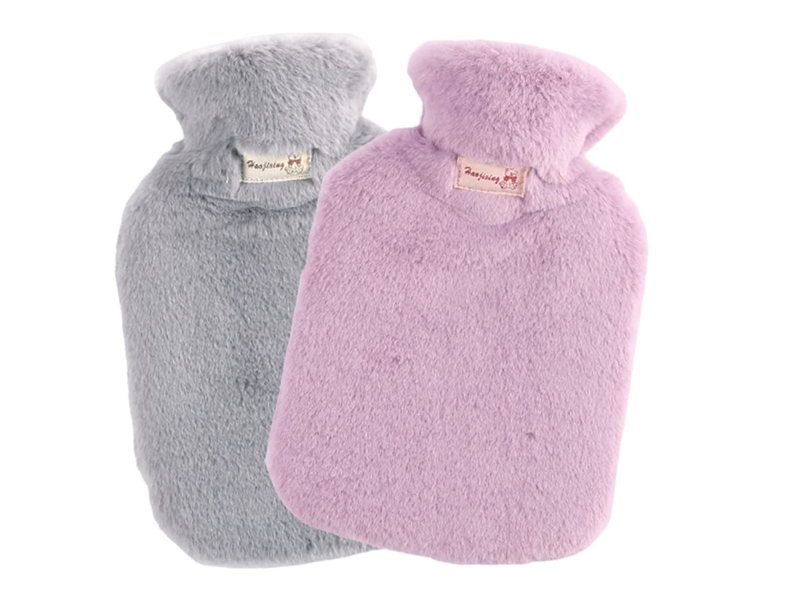 Bolsa De Água Quente Com Boca Larga, Design De Borracha Durável E Seguro De 2 Litros Para Alívio Da Dor, Calor Calmante Ecológico, Portátil Sem Capa,