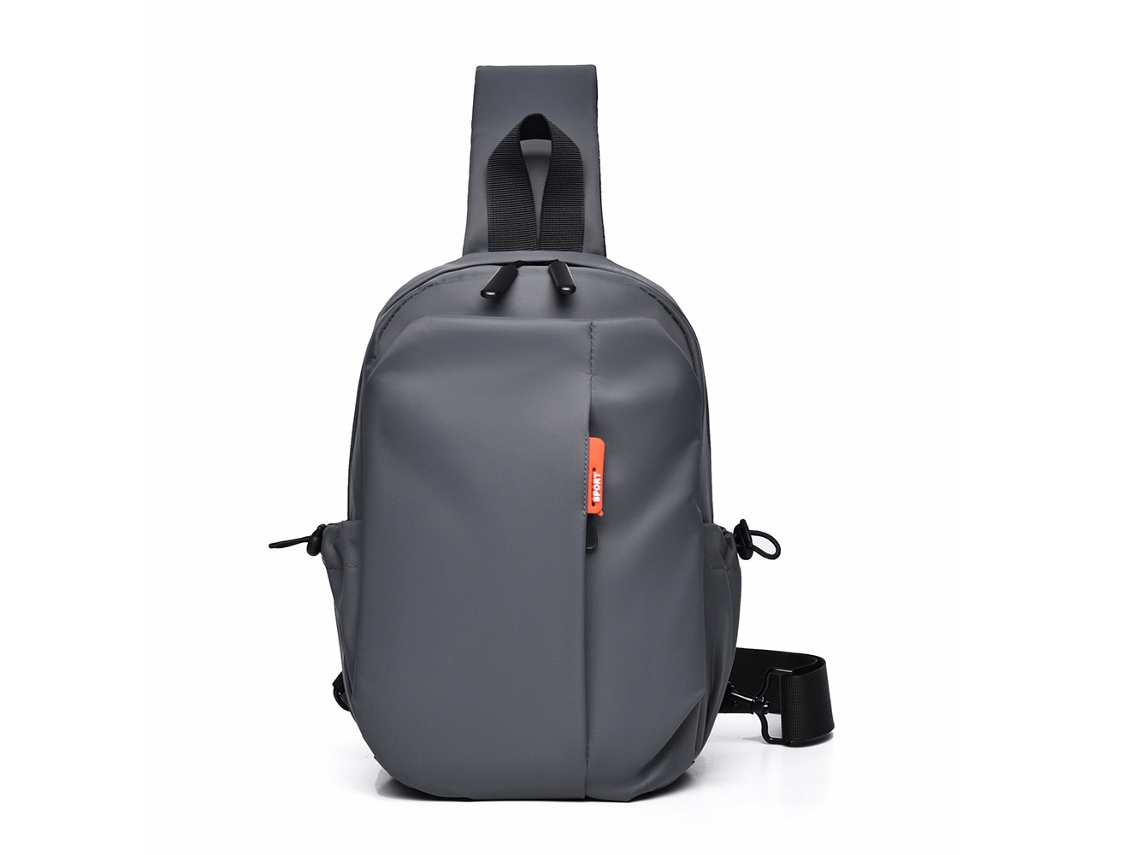 Mochila Pequena Impermeável (cinza), Bolsa De Peito Casual Masculina, Bolsa De Ombro Para Viagens Ao Ar Livre