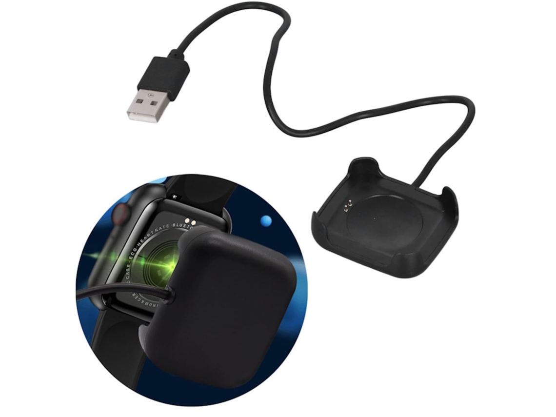 Cabo de Alimentação Usb Universal IWEAR Ch1 Relógio Inteligente 37X44Mm Carregador de 2 Pinos