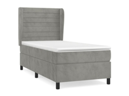 Box Spring Bed, Box Spring Beds Vidaxl Cinzeto Veludo (80 X 200 Cm)