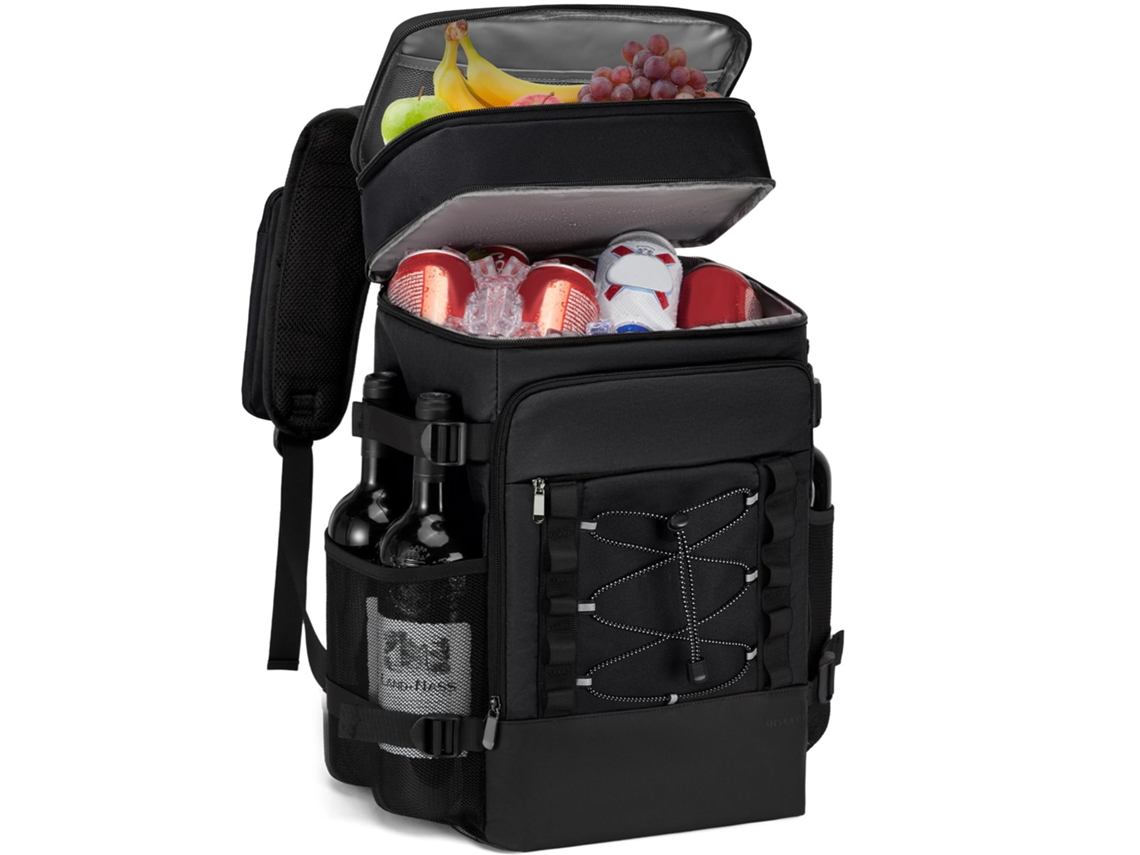 Mochila Térmica, Bolsa Isolada Para Picnic, Unissexo, Oxford, Preto Tommy01