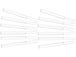 Conjunto de 6 pares de prendedores de partitura Zerodeko, design robusto e compacto para fixar partituras em qualquer suporte.