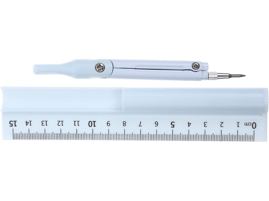 Conjunto De Régua E Ferramentas Desenho Multiuso Kichouse Para Medições Precisas Em Materiais Plásticos Metálicos, Ideal