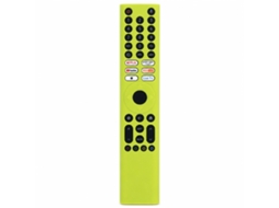 Capa De Silicone Amarela Para Comando Tv Compatível Com Xiaomi Xmrm-p3, Brilha No Escuro
