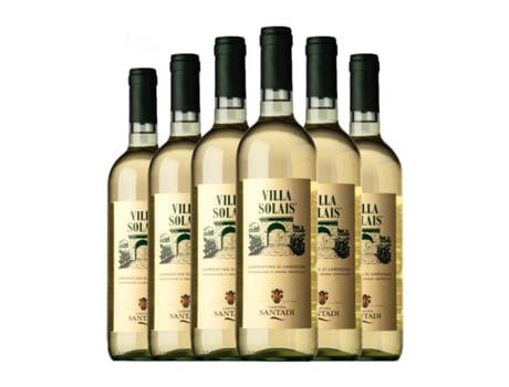 Vinho branco SANTADI Villa Solais Vermentino Vermentino di Sardegna (0.75 L - 6 Unidades)