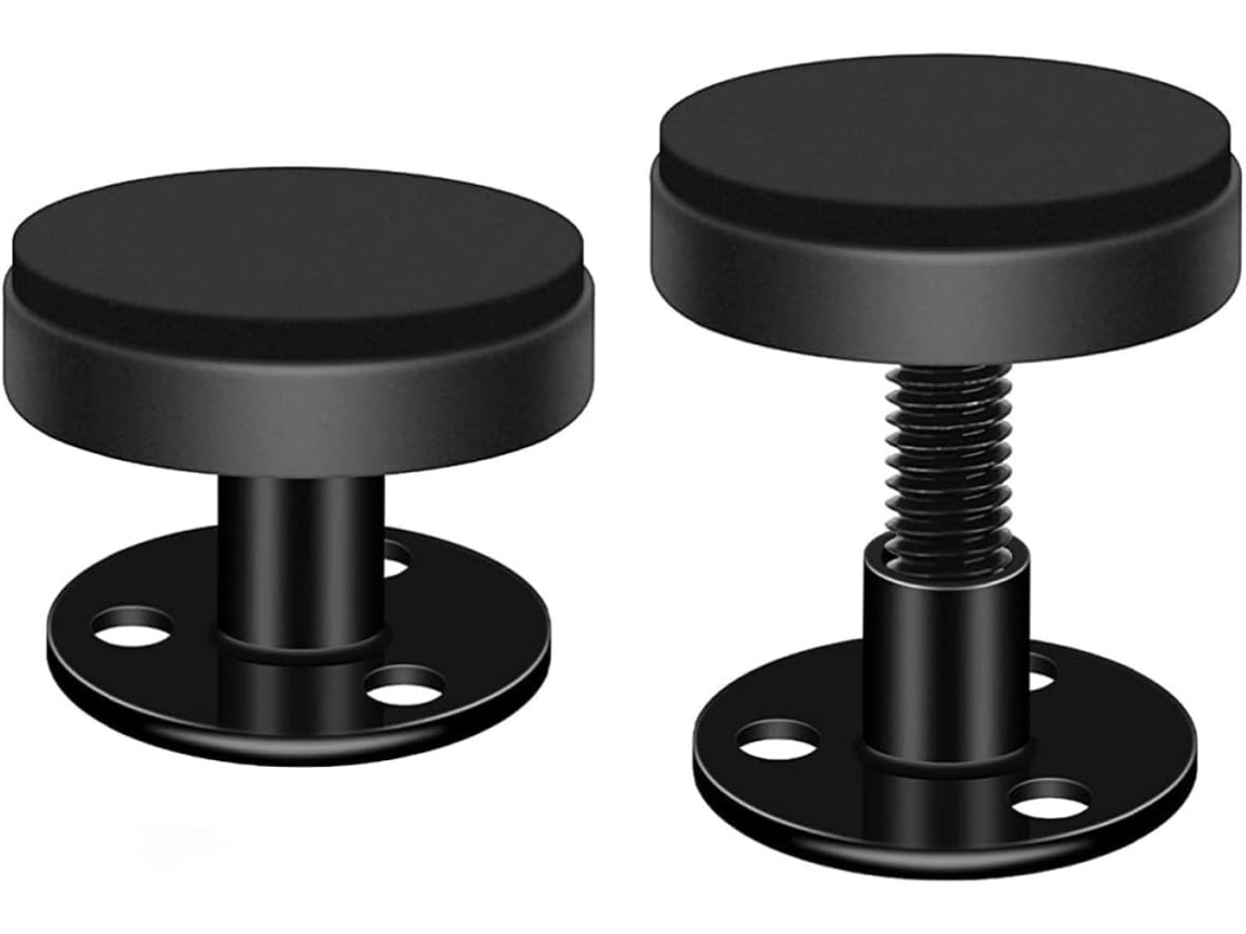 Estabilizadores de Cabeceira Metal, Anti Vibração, Ajustáveis, 2 Peças, Pretos, 30 40 Mm, CHABERLU