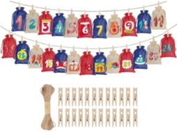 Decorações De Natal Para 24 Dias, Sacos Vazios Para Calendário Do Advento, Para Casamentos, Feriados, Adultos