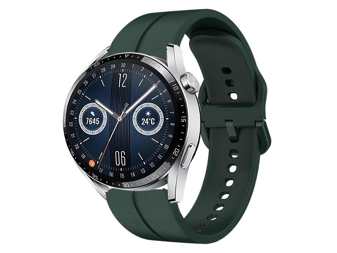 Pulseira De Silicone Com Laço De 46 Mm E 22 Mm Para Huawei Watch Gt3