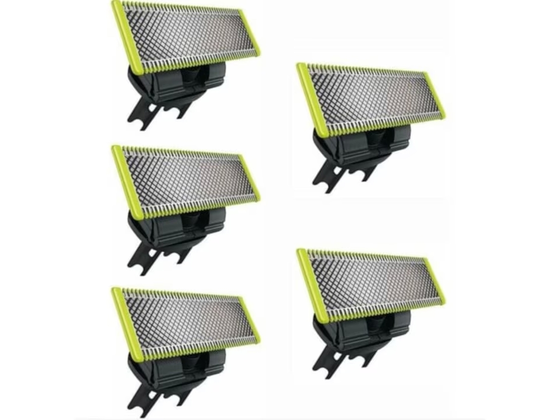 Lâminas De Substituição Para Aparador De Barba, Compatíveis Com Philips Oneblade, Qp6510, Qp6520, Verde/prata