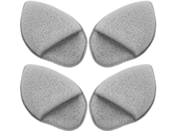 Conjunto De 4 Esponjas De Limpeza Facial Em Pu Com Formato De Gota Para Remoção De Maquiagem.