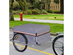 Reboque Bicicleta Dobr., Carga C/, Carro Transporte C/capacidade De Até 40 Kg, Atrelado-veículo P/bicicleta, 140x88x60cm