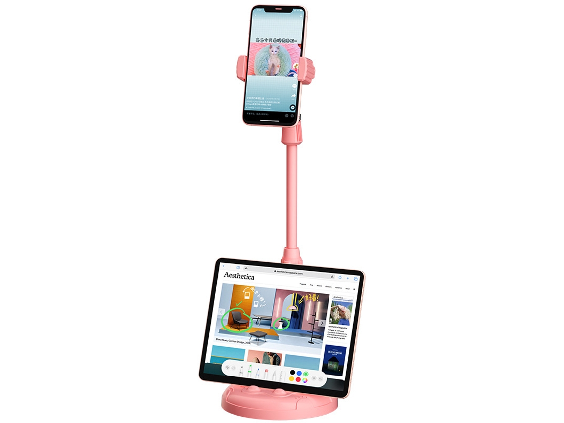 Suporte Multifuncional para Celular, Tablet e Computador Transmissões Ao Vivo Selfies AQUAFORGE
