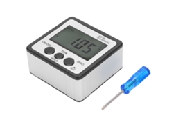 Inclinómetro Digital De Nível Com Protrator E Base Magnética Para Carpintaria
