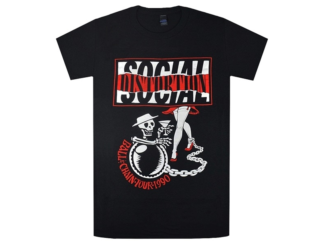 Social Distortion Ball And Chain Tour T-shirt Unisex Adults Size:xxxl
