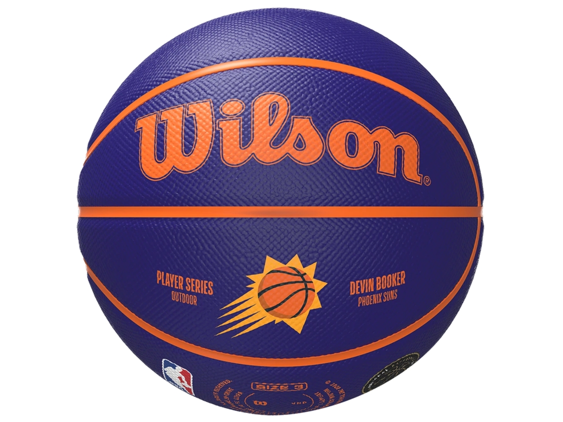 WILSON Nba Player Icon Devin Booker Mini Ball Wz4019801Xb Unissex Bolas de Basquete Roxogranada 3 Eu