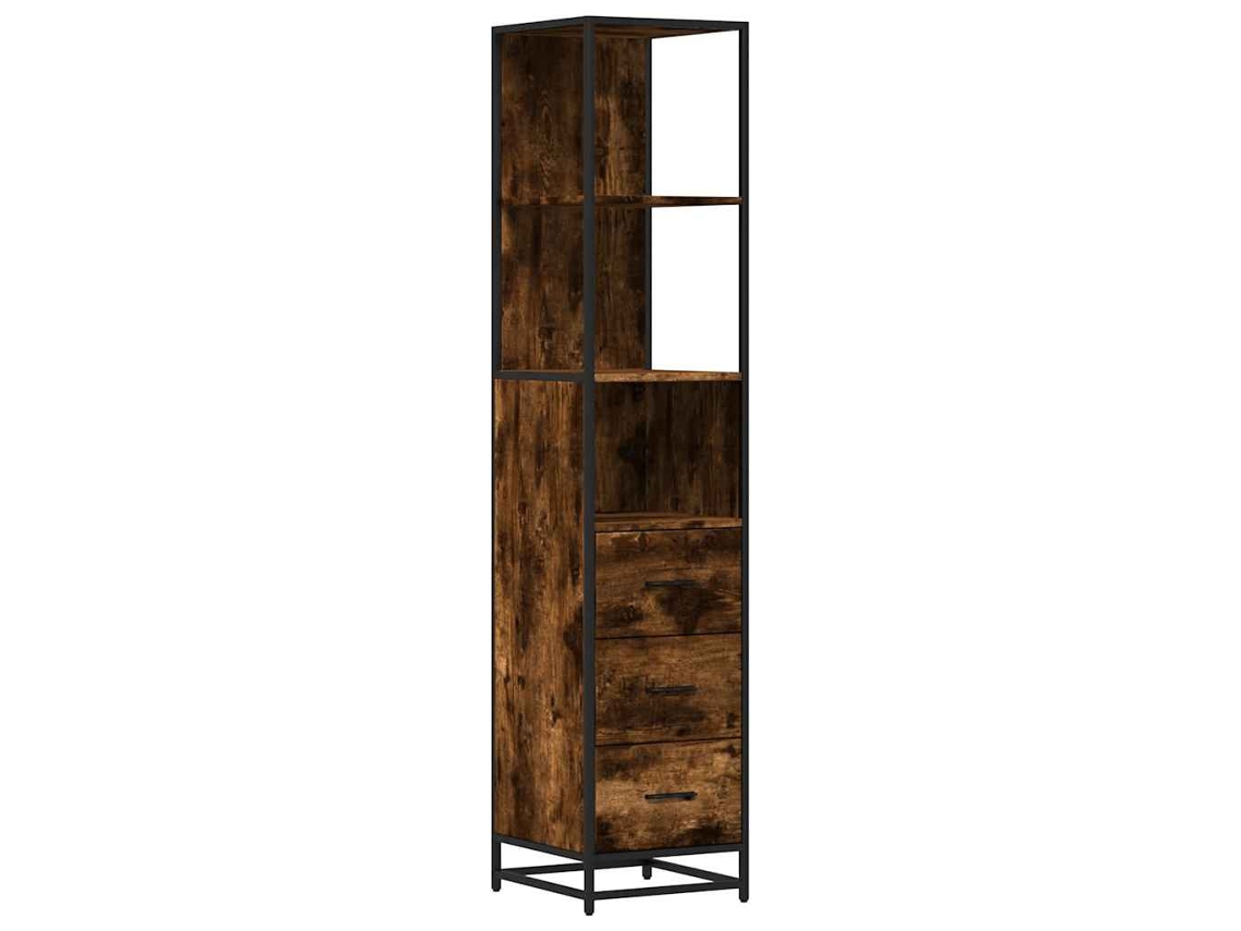 Bathroom Cabinet, Bathroom Cabinets Vidaxl Marrom Madeira Processada (n/a)