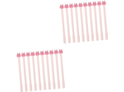 Nuobesty Conjunto De 20 Canetas Gel Com Desenho Porquinho, Rosa E