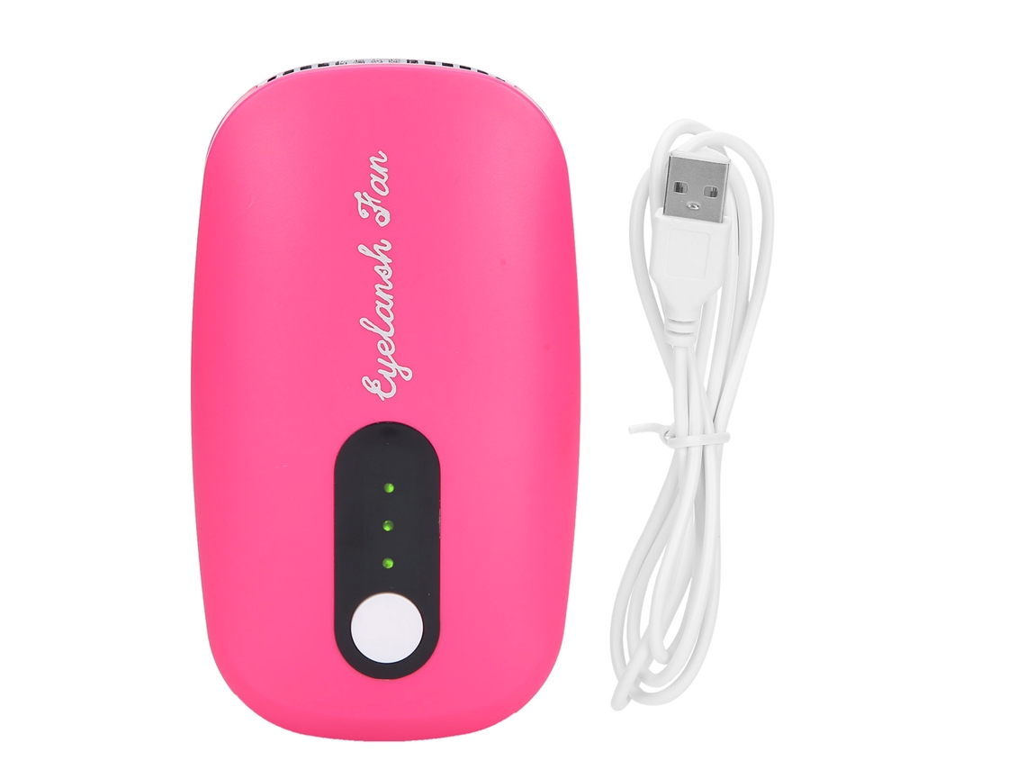 Secador De Cílios Mini Usb Recarregável Para Grafting E Extensões De Cílios Com Cola Rosa Vermelha
