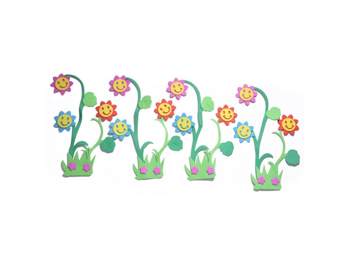 Stickers De Parede Decorativos 3d Eva Palmeira Girassol (2)