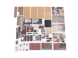 Kit De Casa Café Miniatura Com Led Para Decoração