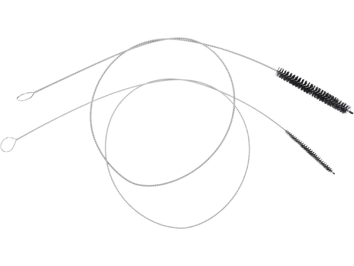 Conjunto De 2 Escovas Limpeza Para Tubos Em Aço Inoxidável E Nylon, Pretas, Para Fácil Manutenção E Limpeza Profunda Em