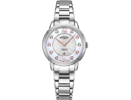 Relógio feminino prata aço inoxidável Henley Lb05425/07/D ROTARY