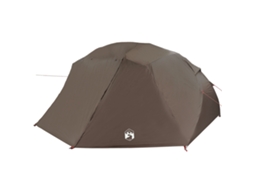 Conjunto 1 Tenda De Pesca Vidaxl Castanho Poliéster (514 X 465 X 187 Cm)
