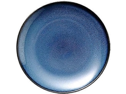Conjunto De Jantar De Cerâmica Azul Estilo Europeu Com Pratos Para Salada E Bife De 19 Cm (7,5 Polegadas), Próprio Para Micro-ondas.
