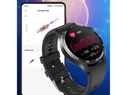 Smartwatch Com Monitoramento De Estresse Ecg Açúcar No Sangue Rastreamento de Ácido Úrico Chamadas Bluetooth Recurso Sos E Modos Esport Yizhood