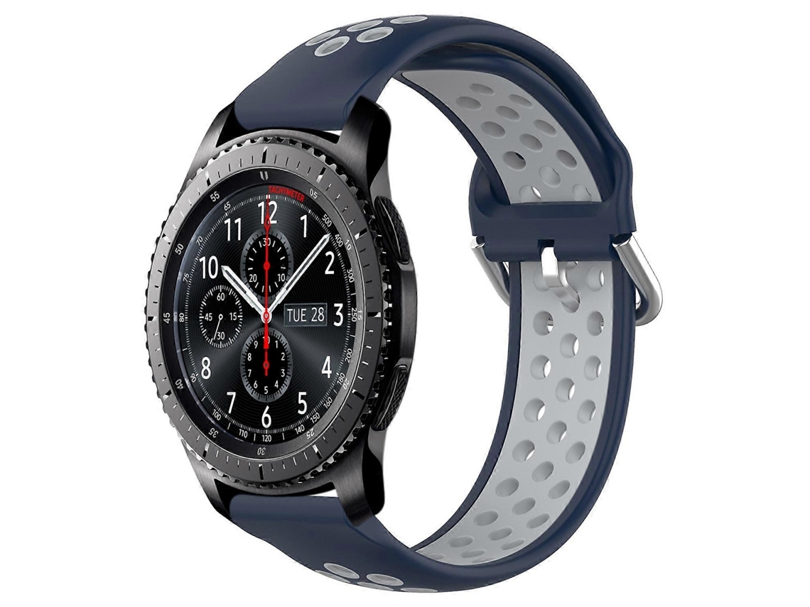 Pulseira De Silicone Esportiva Perfurada E Respirável De 22 Mm Para Samsung Gear S3 Frontier