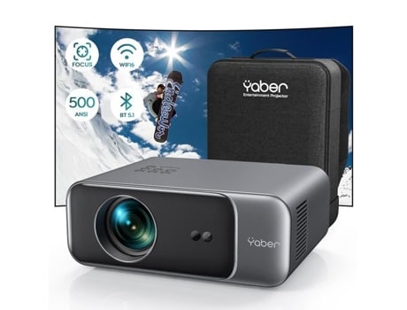 Projetor Yaber Pro V9 500 Ansi Lumens Full HD 1080p 4k Wifi Bluetooth. Bazarlândia30