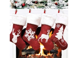 Meias De Natal Personalizadas Com Nomes Bordados Personalizados*