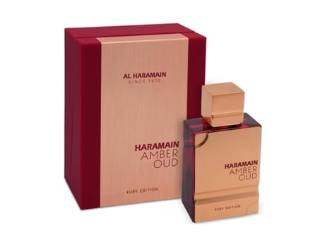 Perfume Clássico Haramain Para Homens E Mulheres Com Fragrância Duradoura (vermelho, 60 Ml)