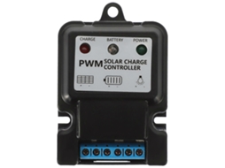 Controlador De Carga Solar Automático 6v 12v 10a Para Carregador De Bateria (preto)