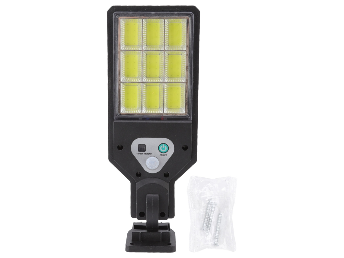 2026 lâmpada Solar Led de Rua com Sensor 9cob Ip65 Impermeável para Pátio Jardim Caminho Exterior