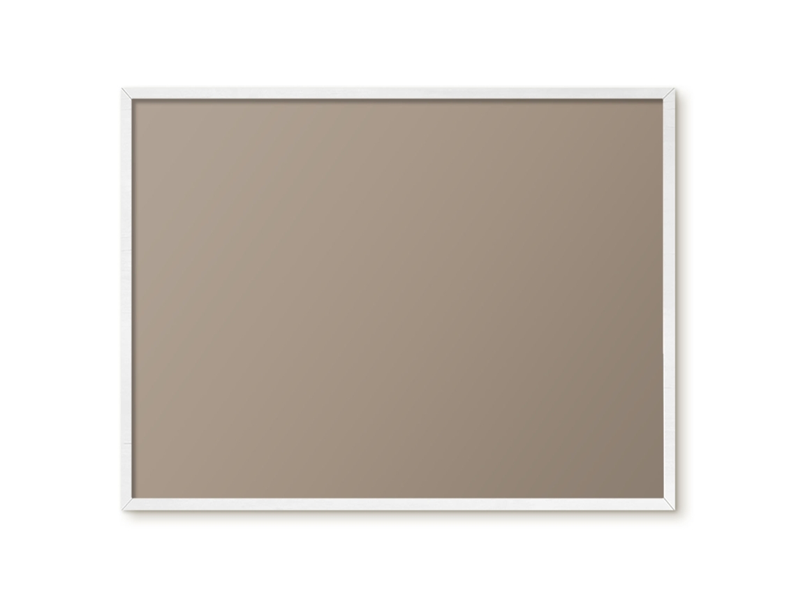 Quadro de vidro magnético marrom acinzentado para o hall Espelharte (80x60 cm)