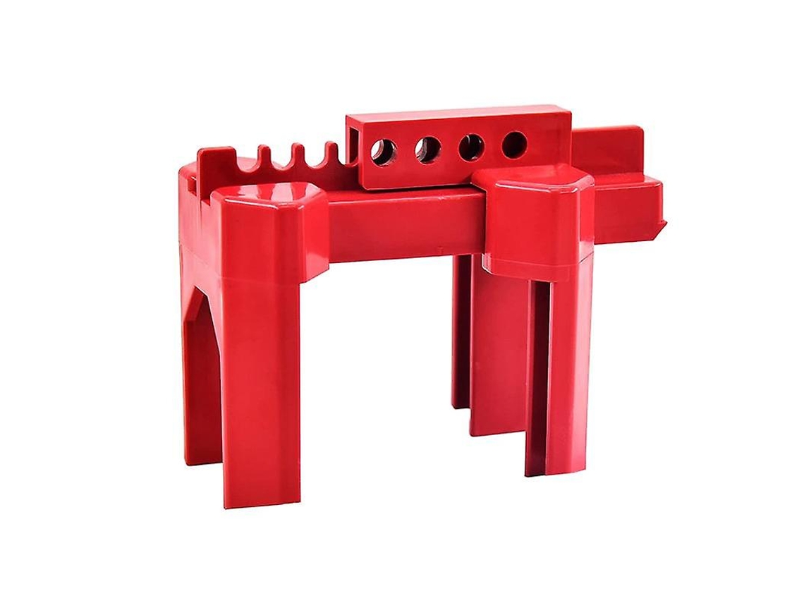 Bloqueio de torneira de esfera ajustável, pequeno, para tubos exteriores de 1/2 a 2 1/2 polegadas, material plástico resistente vermelho S/MARCA