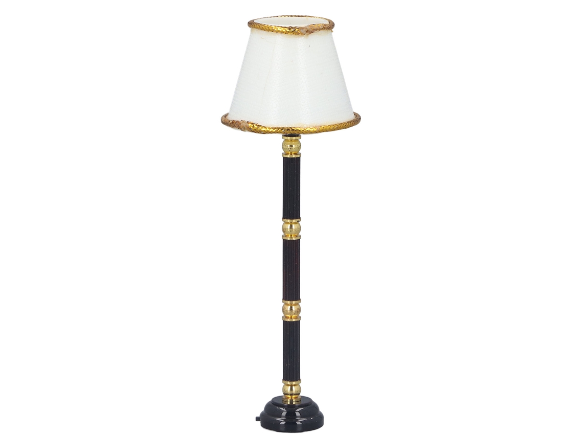 Lâmpada De Pé Miniatura Para Casa De Bonecas Com Led, Modelo De Luz Para Dollhouse