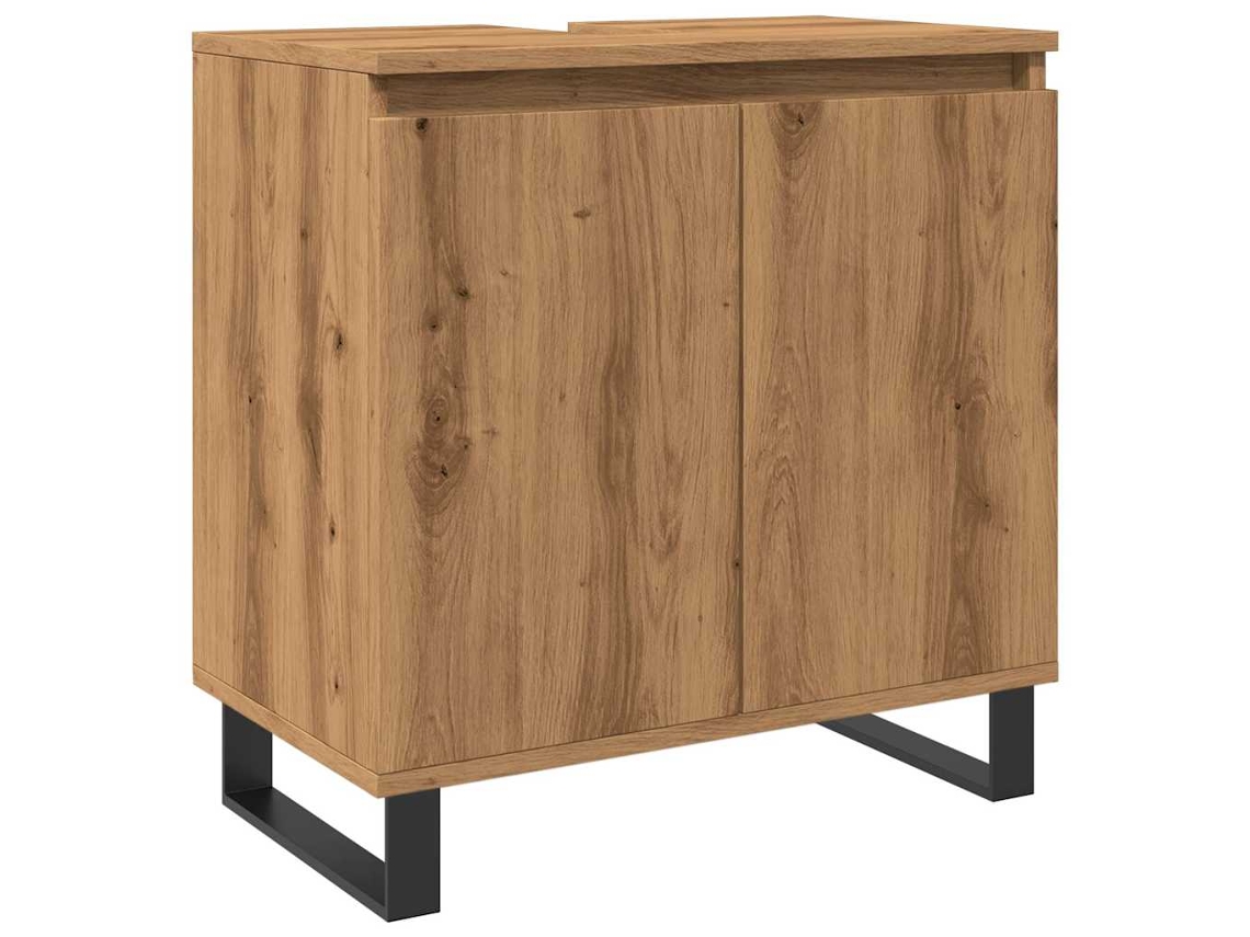 Bathroom Cabinet, Bathroom Cabinets Vidaxl Marrom Madeira Processada (n/a)