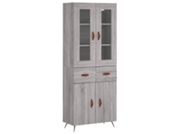 Aparadores 3pcs MAISON EXCLUSIVE em Madeira Cinzento Cimento