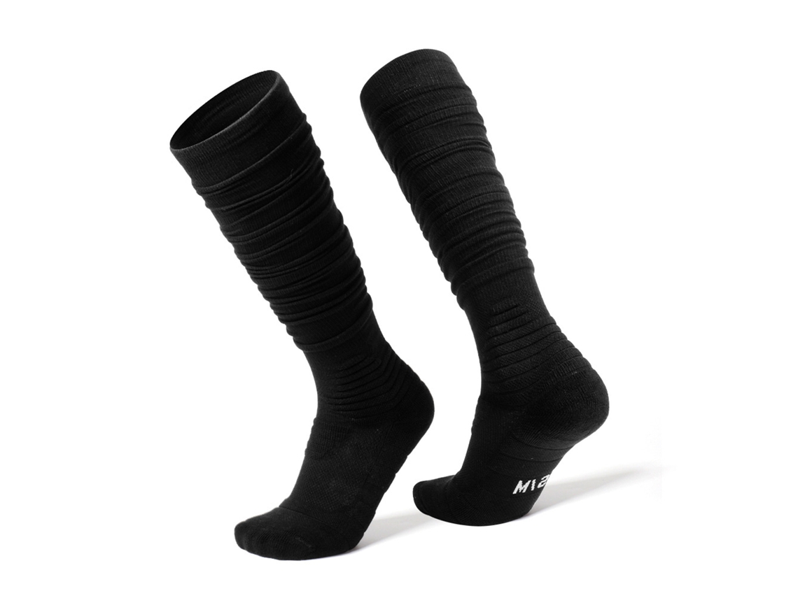 Meias de Futebol Ultra Longas de Algodão com Scrunch | S/MARCA